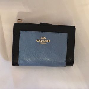 Coach Color Block Medium ZIP Around Wallet